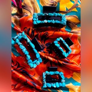 Turquoise Hair Clips
